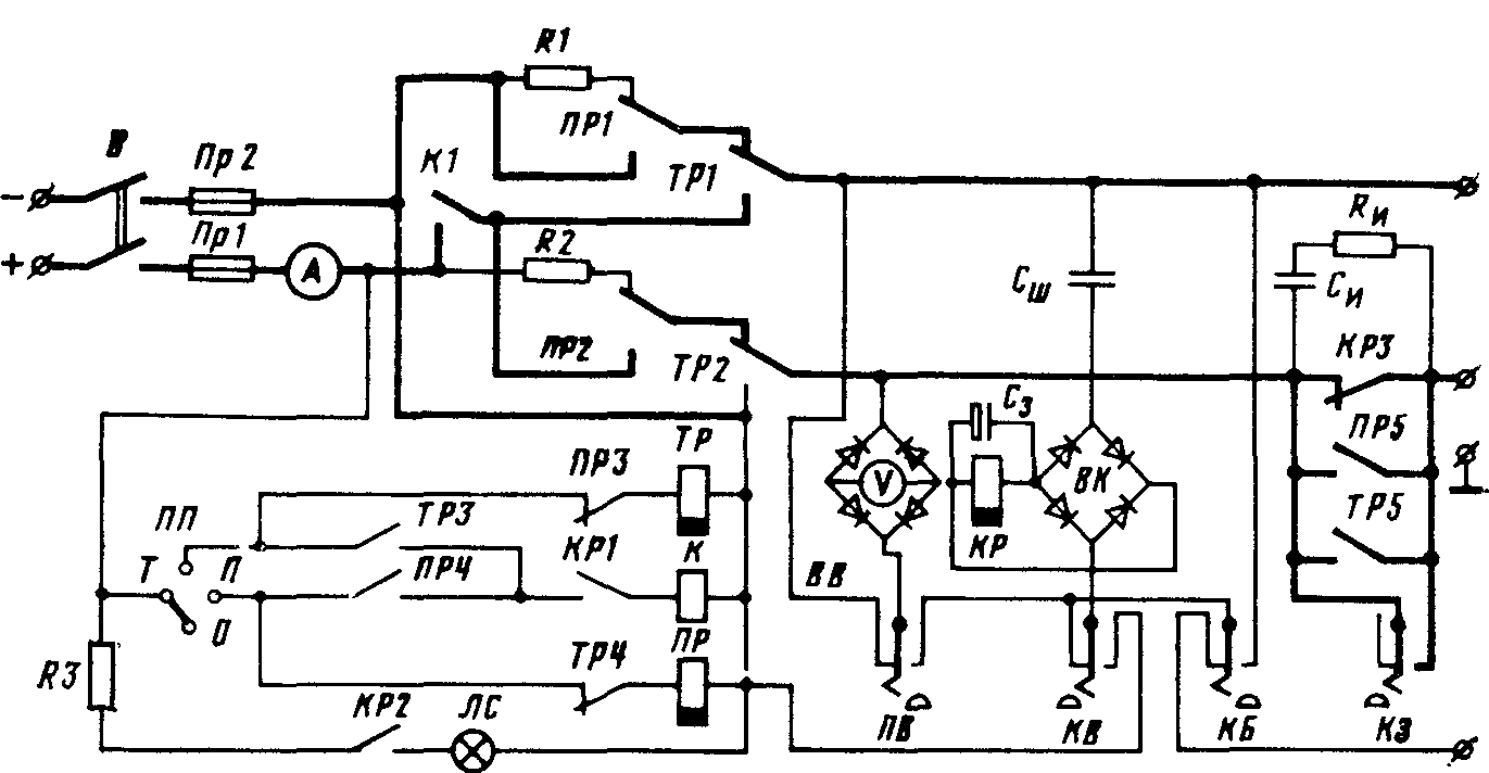 электрическая схема прибора П-ЭПТ