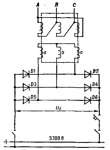 мостовая схема выпрямительного преобразователя