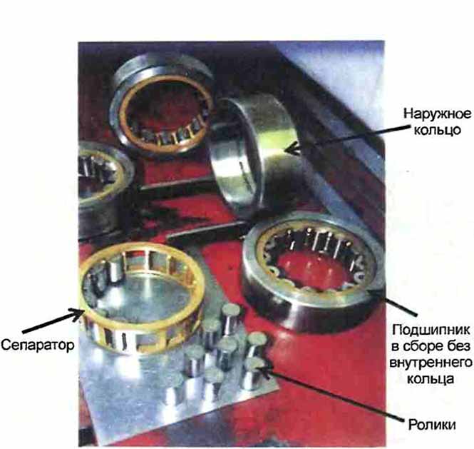 вид роликовых цилиндрических подшипников
