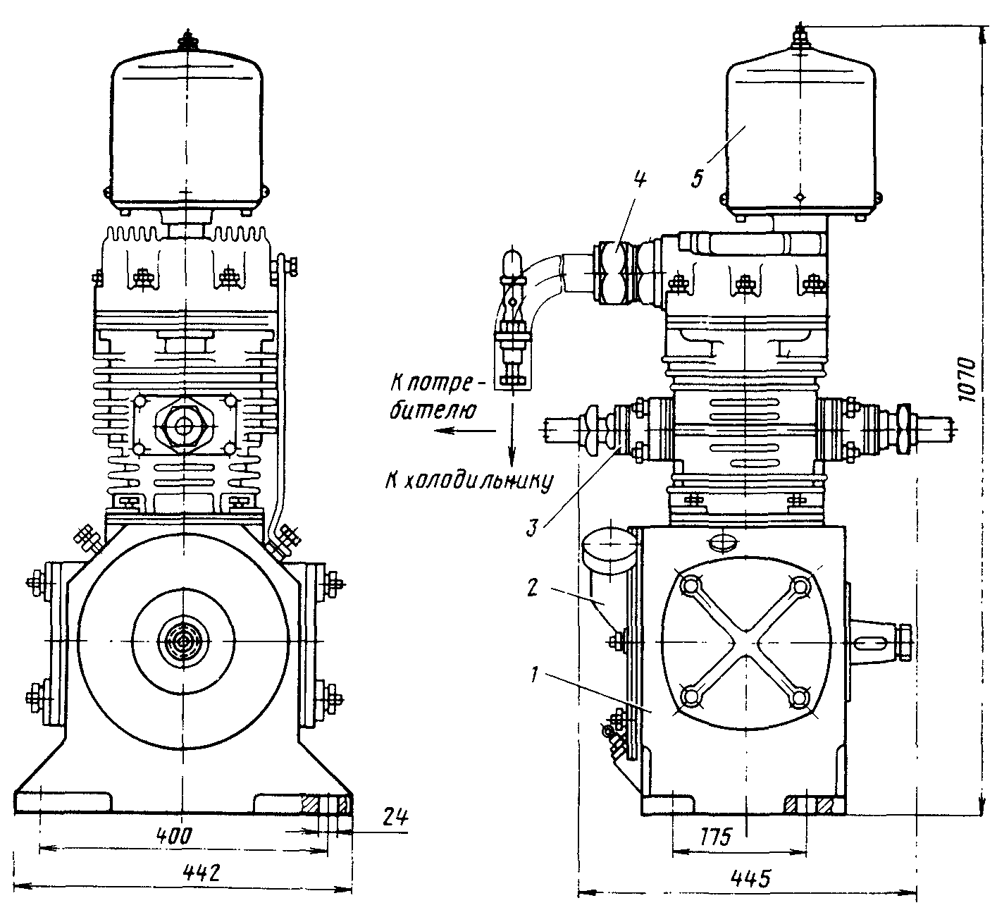 Компрессор ВВ-1,5/9-1100